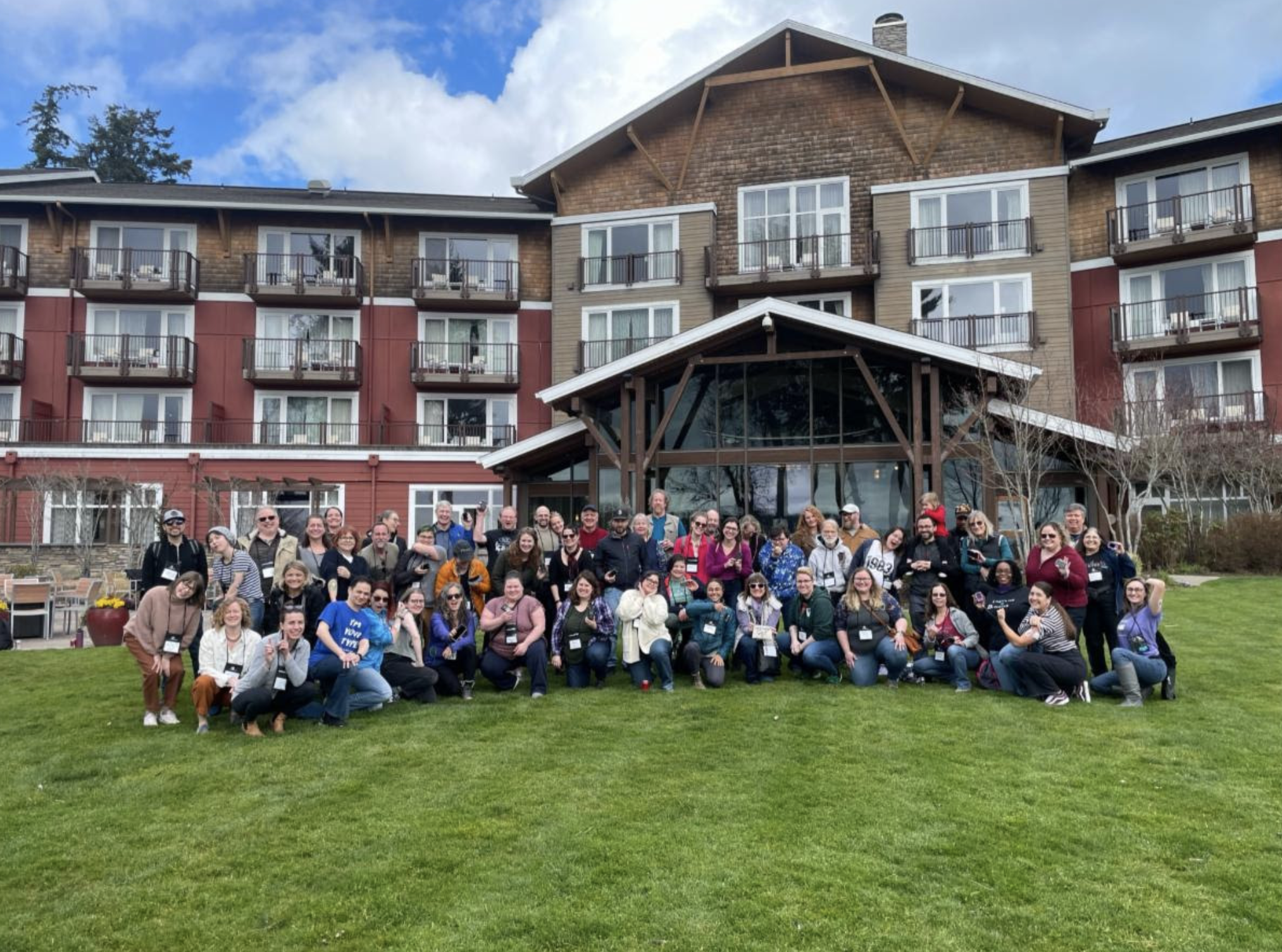 A group photo with me from the 2023 Type 1 Diabetes adult's retreat.